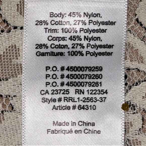 Atitzia Babaton Hopkins Cream Lace Blouse/ Top Size M - Picture 9 of 9